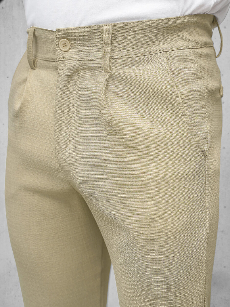 Pantalon Chino Homme Beige OZONEE O/K971SP