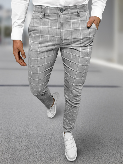 Pantalon Chino Homme Gris OZONEE DJ/5522Z