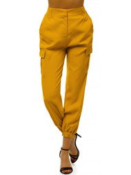 Pantalon jogger femme Jaune OZONEE O/HM005