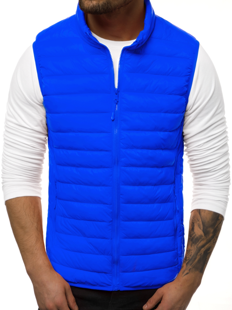 Veste sans manches Homme Bleu OZONEE JS/LY32