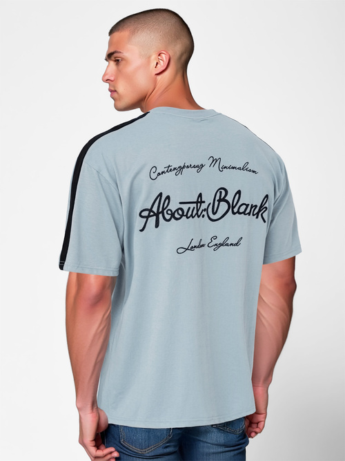 T-shirt Homme Bleu Clair OZONEE O/QQ1195Z