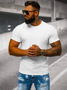 T-shirt Homme Blanc OZONEE JS/712005Z