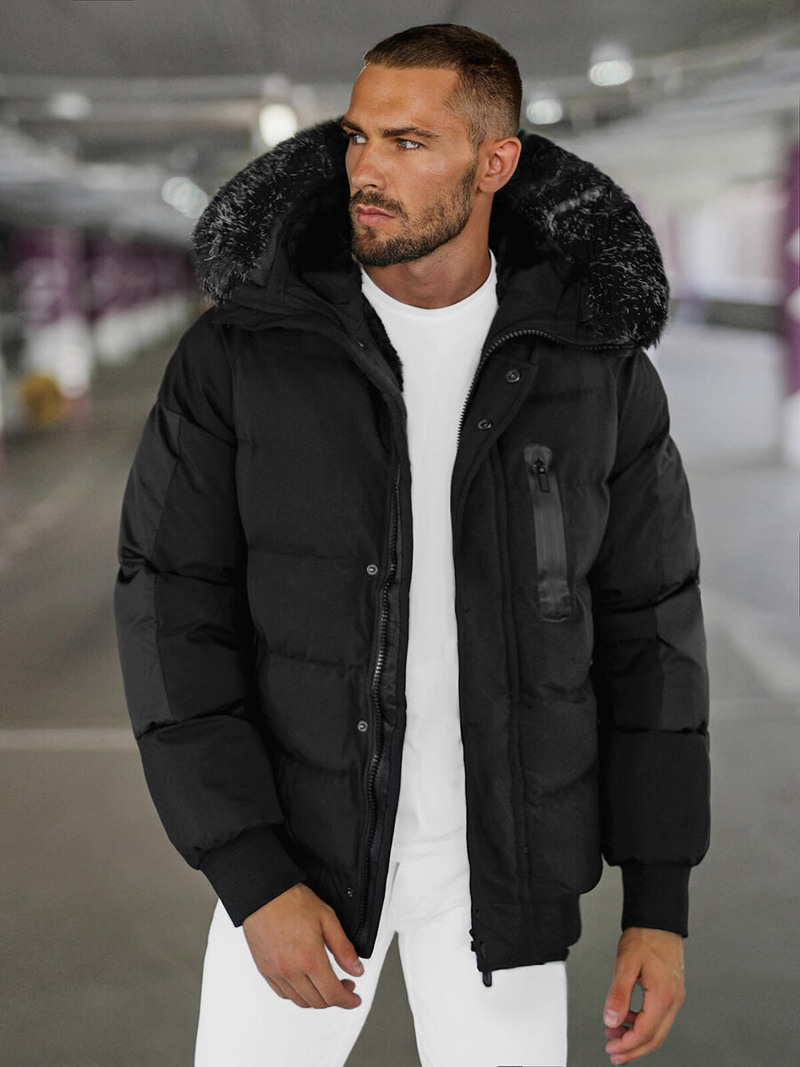 Veste Homme Noir OZONEE O/M798Z