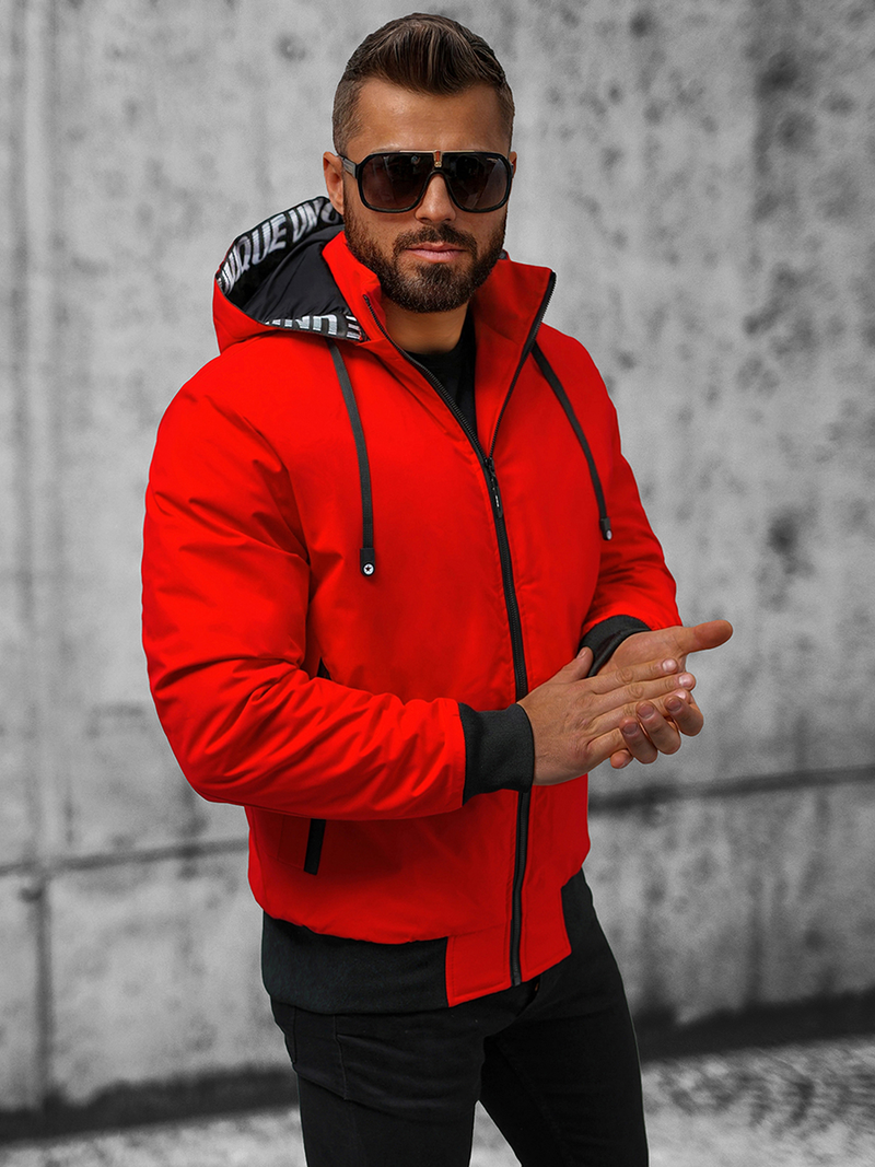 Veste Homme Rouge OZONEE JS/5M3111/270