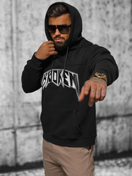 Sweatshirt à capuche noir OZONEE O/SWE23019