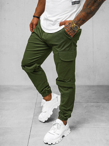 Pantalon Chino Jogger Homme Kaki OZONEE O/G3014Z