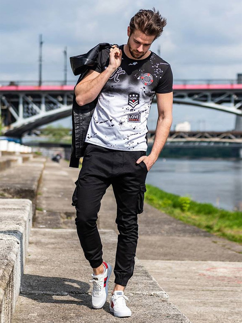 Pantalon Jogger Homme Noir OZONEE A/705