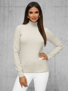 Pullover femme beige clair OZONEE JS/8003/4