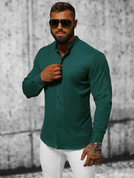 Chemise Homme Vert Foncé OZONEE O/V53