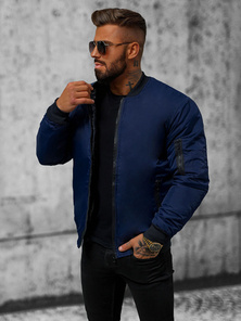 Veste Homme Bleu Foncé OZONEE JS/AK95Z