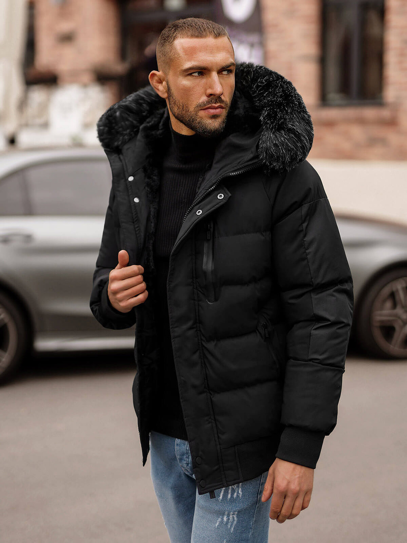 Veste Homme Noir OZONEE O/M798Z