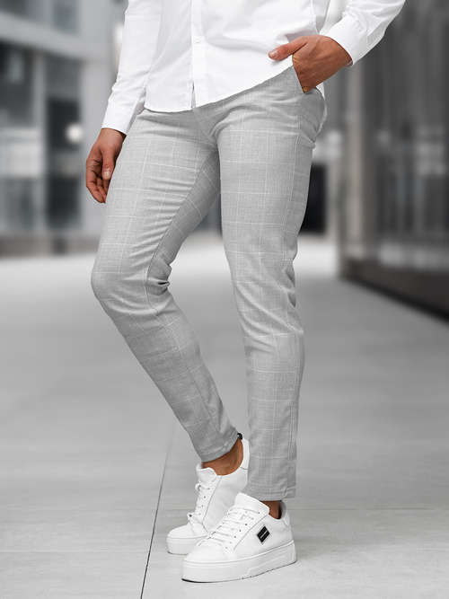 Pantalon Chino Homme Gris OZONEE DJ/5505Z