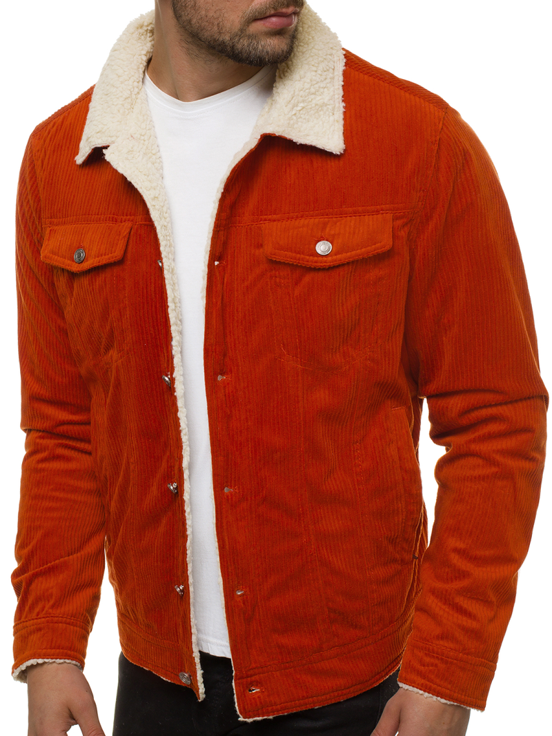 Veste en jean Homme Orange OZONEE JB/JP1179/3