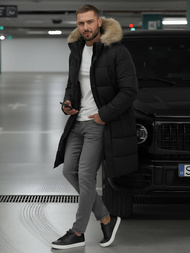 Veste D'hiver Noir OZONEE JS/25M9803/392Z