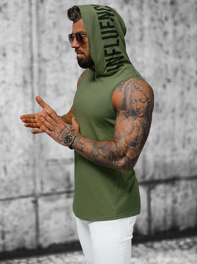 T-shirt Homme Vert OZONEE O/2537Z