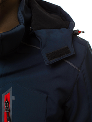 Veste Homme Bleu foncé-rouge OZONEE GE/12259Z