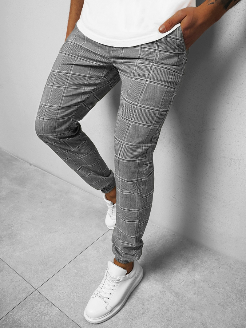 Pantalon chino Homme gris OZONEE DJ/2277/22