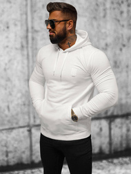 Sweatshirt à capuche homme ecru OZONEE O/TB2272