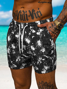 Short de Bain Homme Noir et Blanc OZONEE O/MTK3222