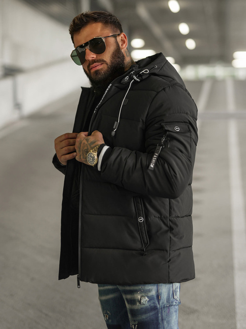 Veste homme noir OZONEE JS/57M7502/392Z