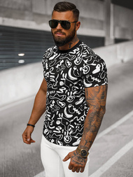 T-shirt Homme Noir OZONEE JS/8T1205/3