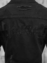 Veste en jean Homme noir OZONEE NB/MJ535N