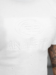 T-shirt Homme Blanc OZONEE O/QQ1390