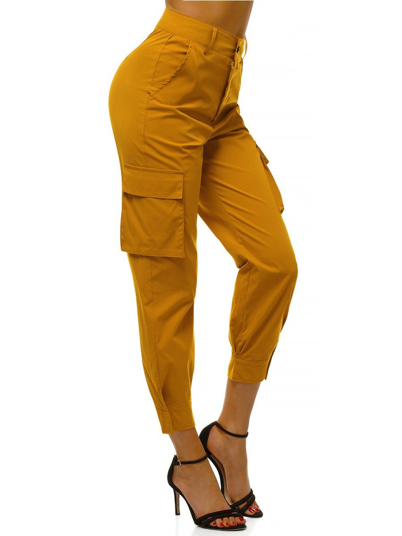 Pantalon jogger femme Jaune OZONEE O/HM002