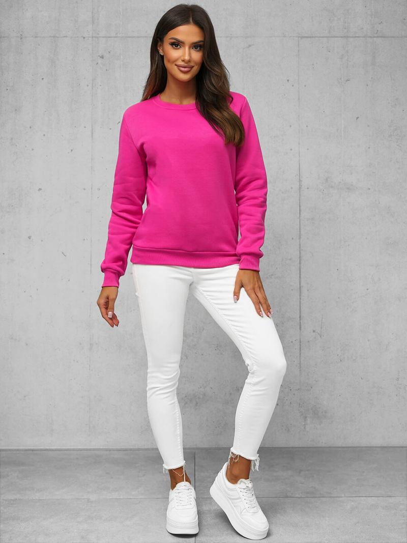Sweat femme rose foncé OZONEE JS/W01Z