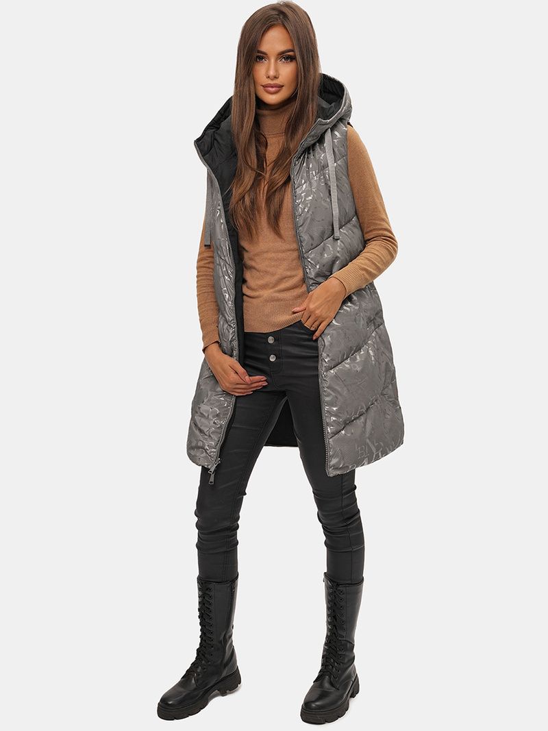 Gilet Femme Gris OZONEE O/DK118/26