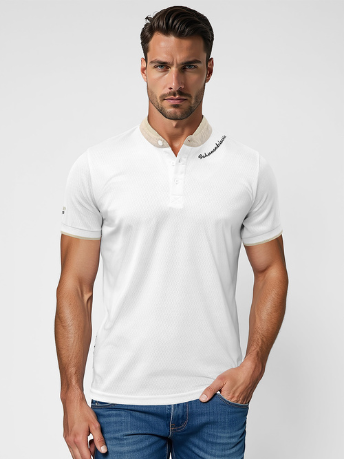 Polo homme blanc OZONEE O/YN2/575