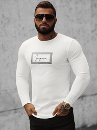 Sweatshirt Homme Blanc OZONEE O/D7192