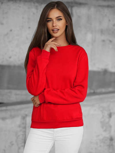 Sweat femme Rouge OZONEE JS/W01Z