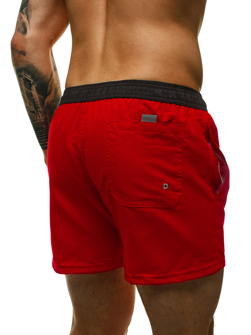 Short de bain Homme Rouge OZONEE ST004-2