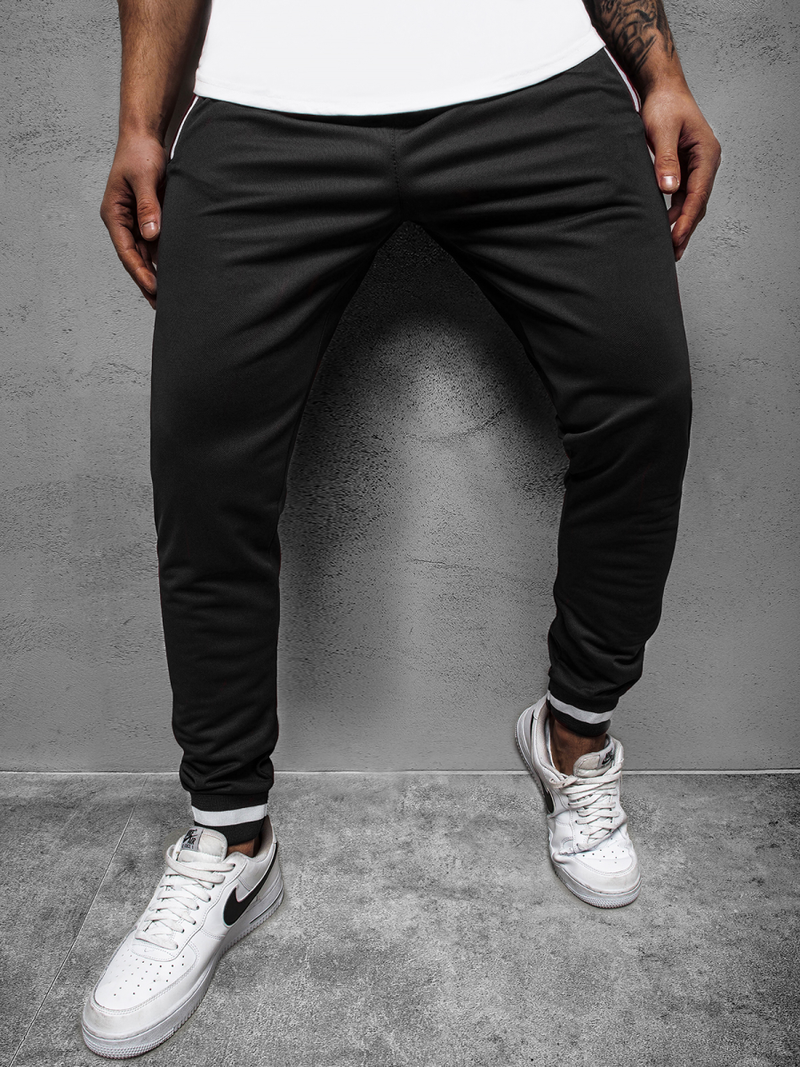 Pantalon de survêtement Homme Noir OZONEE A/2134Z