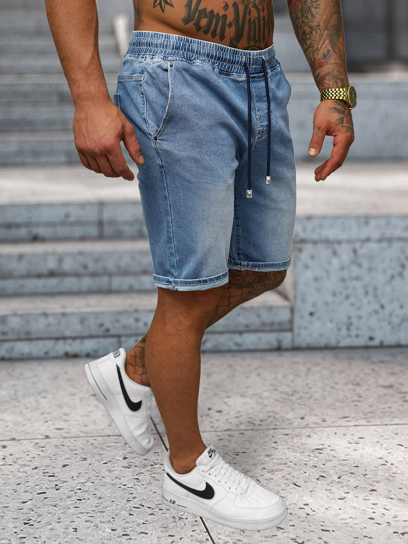 Shorts en Jean Homme Bleu Clair OZONEE NB/MP0314BC