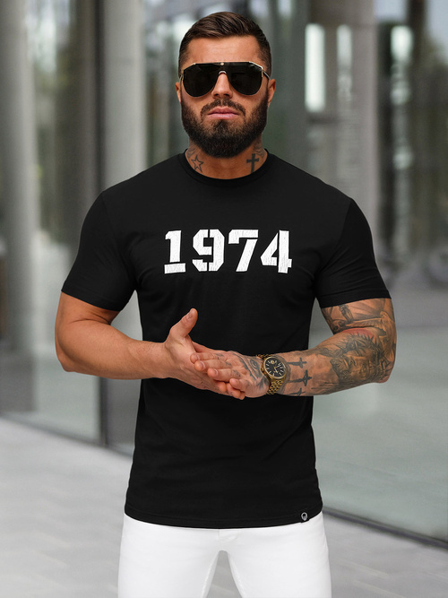 T-shirt Homme Noir OZONEE NB/MT3130