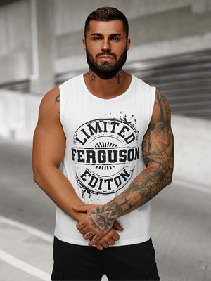 T-shirt Homme Blanc OZONEE JS/8B1725/1Z