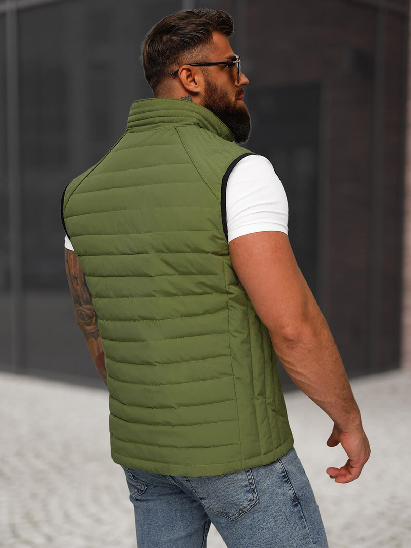 Veste sans manches homme vert OZONEE JS/31M5062/136