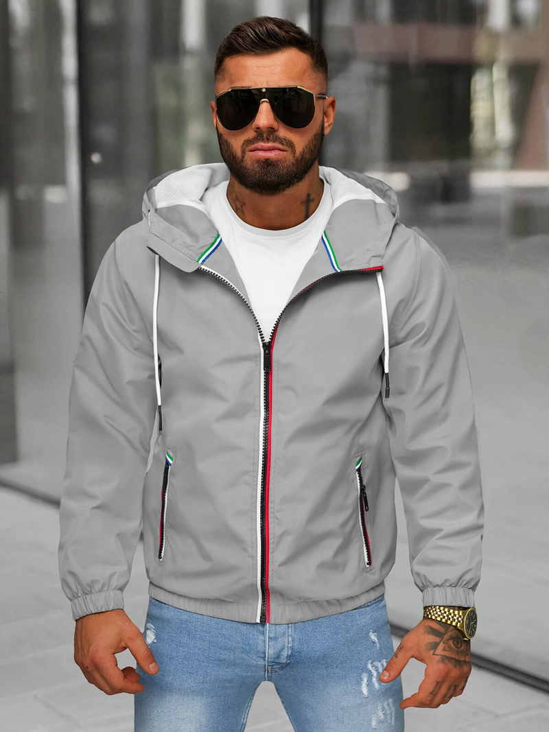 Veste Homme Gris OZONEE JS/31M5069/92