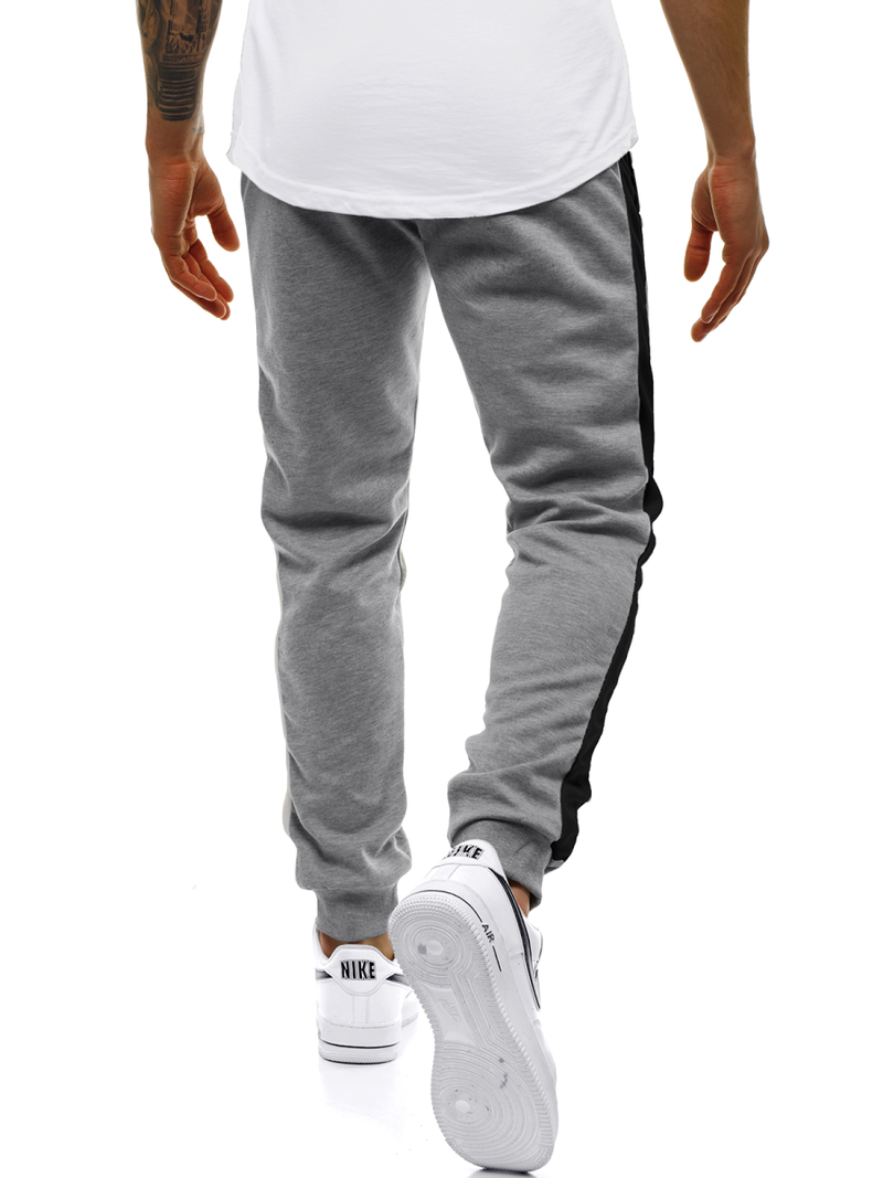 Pantalon de survêtement Homme Gris et noir OZONEE JS/JZ11008