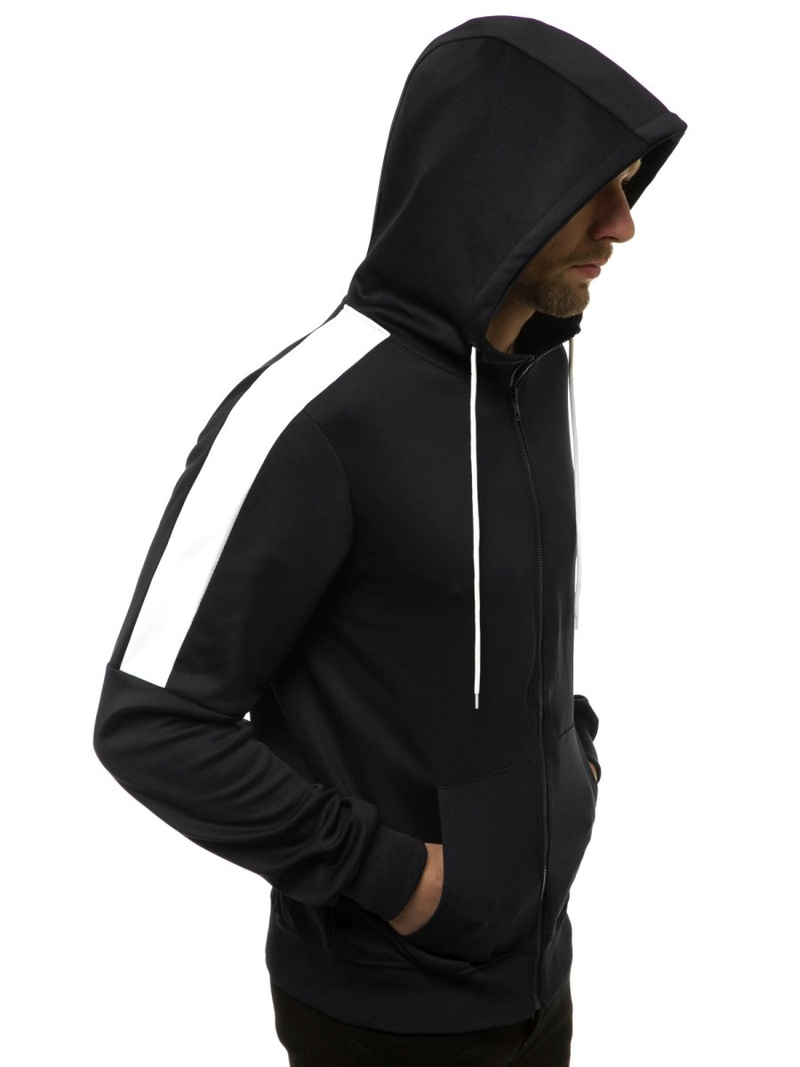 Sweatshirt Homme Noir OZONEE JS/99005