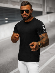 T-shirt Homme Noir OZONEE O/8T1260/3