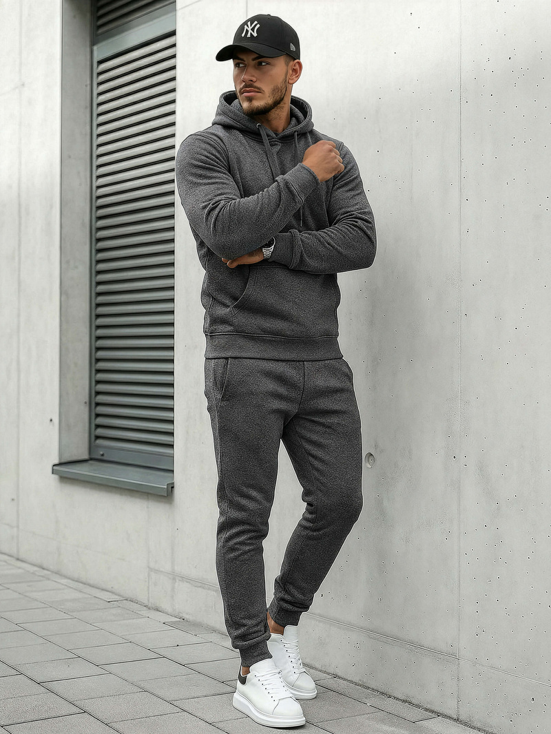 Survêtement Homme Gris foncé OZONEE JS/68C10381/5Z