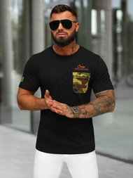 T-shirt Homme Noir OZONEE O/MPO3492
