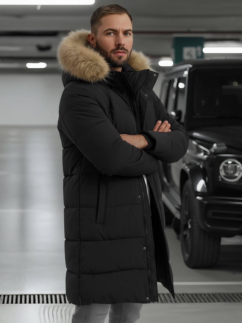 Veste D'hiver Noir OZONEE JS/25M9803/392Z