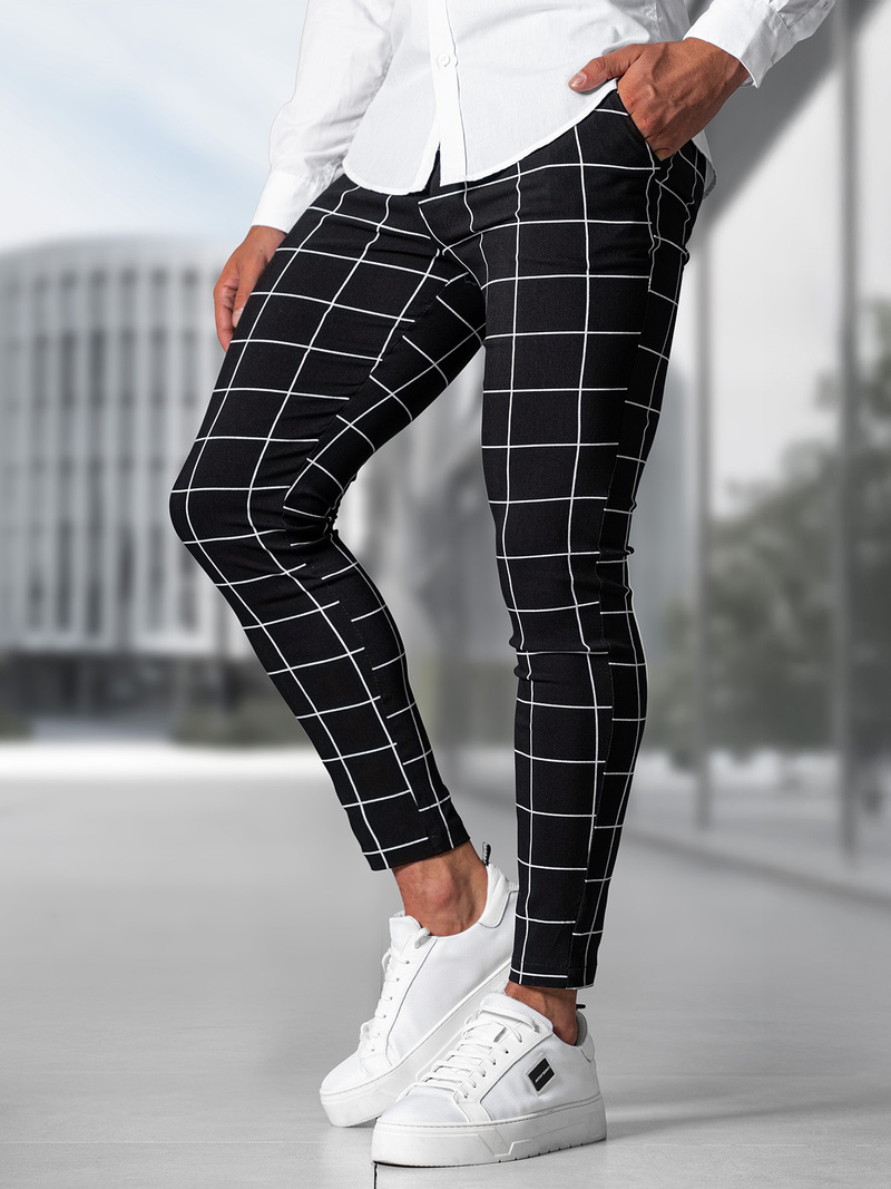 Pantalon Chino Homme Noir OZONEE O/P4009Z