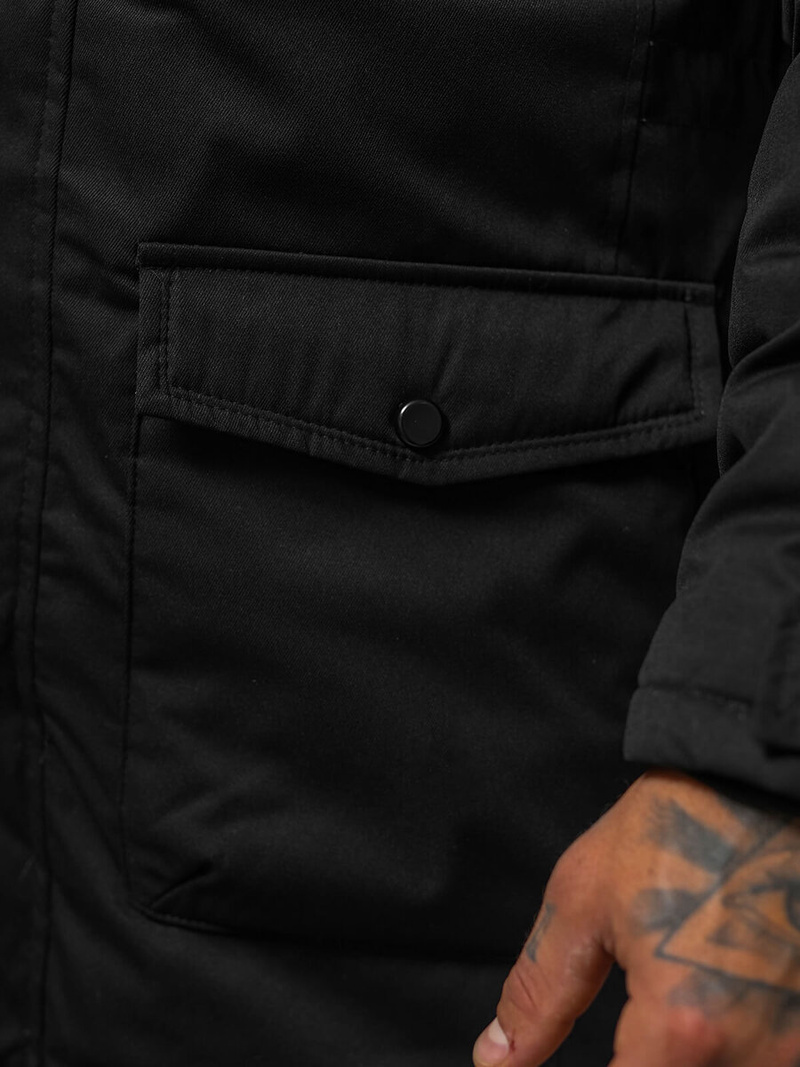 Veste D'hiver Noir OZONEE JS/5M120/392