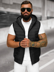 Veste Sans Manches Homme Noir OZONEE JS/MY88Z