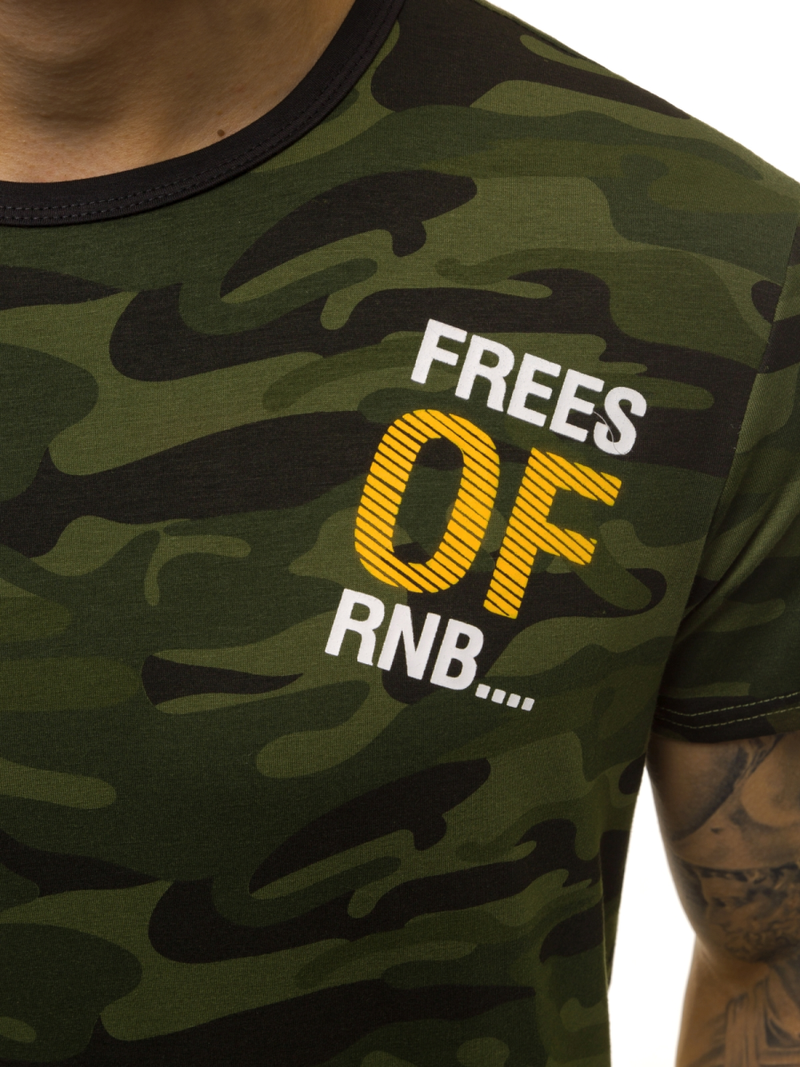 T-Shirt Homme Vert OZONEE JS/SS10978